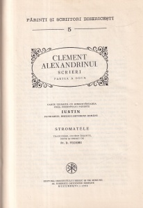 Clement Alexandrinul - Scrieri, volumul 2: Stromatele (PSB 5) - Img 2