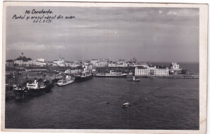 Constanta. Portul si orasul vazut din avion (circulata 1937)