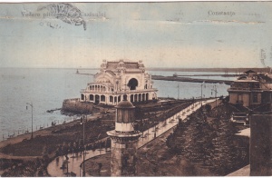 Constanta. Vedere pitoreasca a Cazinului (circulata 1916)