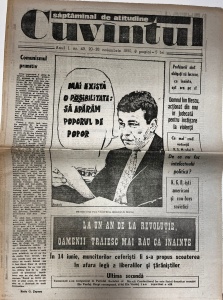 Cuvantul, nr. 43, 20-26 noiembrie 1990