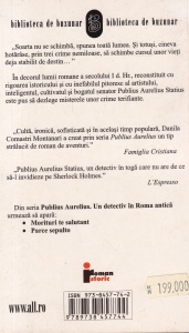 Danila Comastri Montanari - Publius Aurelius. Un detectiv in Roma Antica, volumul 1 - Img 2