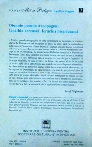 Dionisie pseudo Areopagitul - Ierarhia cereasca. Ierarhia bisericeasca - Img 2