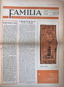 Familia. Revista de cultura, nr. 12, 16 decembrie 1966