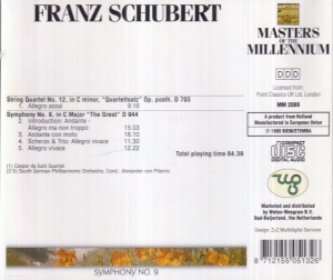 Franz Schubert - Symphony No. 9. Masters of the Millennium - Img 2