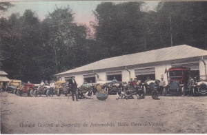 Garajul Govora al Societatii de Automobile. Baile Govora-Valcea (circa 1910, necirculata)