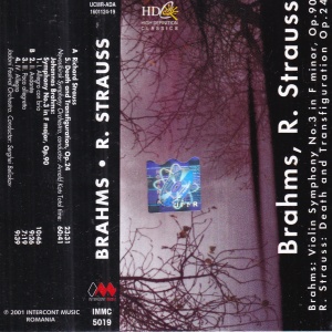 Johannes Brahms, Richard Strauss - Violin Symphony No.3 in F minor, Op.90. Death and Transfiguration Op.24 - Img 2
