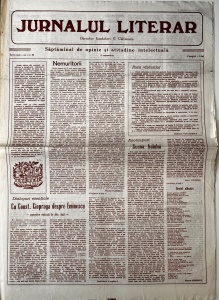 Jurnalul Literar, nr. 35, 3 septembrie