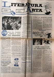 Literatura si Arta. Saptamanal al Uniunii Scriitorilor din Modova, nr. 22, 31 mai 1990