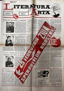 Literatura si Arta. Saptamanal al Uniunii Scriitorilor din Modova, nr. 8, 22 februarie 1990