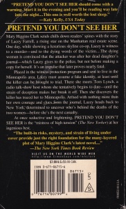 Mary Higgins Clark - Pretend You Don't See Her - Img 2
