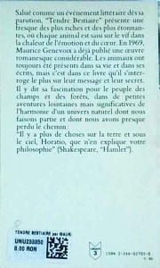 Maurice Genevoix - Tendre bestiaire - Img 2