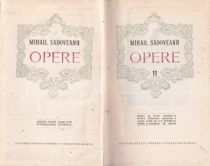 Mihail Sadoveanu - Opere, volumul 11. Maria Sa puiul padurii. Nunta domnitei Ruxandra. Locul unde nu s-a intimplat nimic. Soarele in balta - Img 2