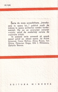 Mircea Martin - Introducere in opera lui B. Fundoianu - Img 2