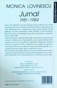 Monica Lovinescu - Jurnal 1981-1984 - Img 2