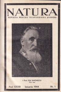 Natura. Revista pentru raspandirea stiintei, anul XXXIII, nr. 1, 2, 3-4, 5-12, ianuarie-decembrie 1944 (an complet, in coligat) - Img 2