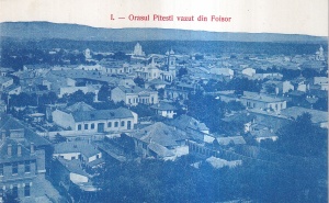 Orasul Pitesti vazut din Foisor (necirculata)