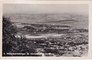 Panorama oraselor Sighetu Marmatiei si Slatina / Máramarosi Kárpátok MÁRAMAROSSZIGET Látkép Aknaszlatinával (necirculata, ecupatia maghiara)