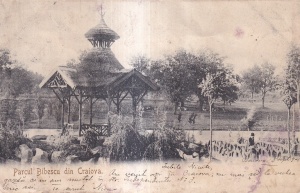 Parcul Bibescu din Craiova (circulata 1905)