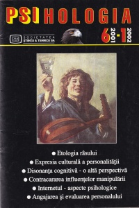 Psihologia, numarul 6, 2001 - numarul 1, 2002