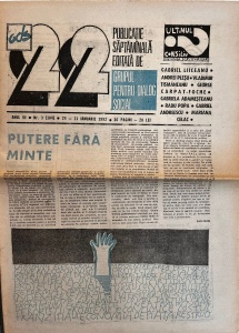 Revista 22, nr. 3, 24-31 ianuarie 1992