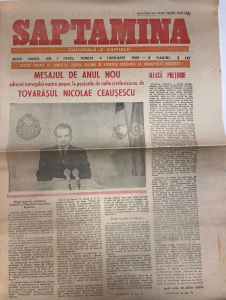 Saptamana, nr. 1, 6 ianuarie 1989