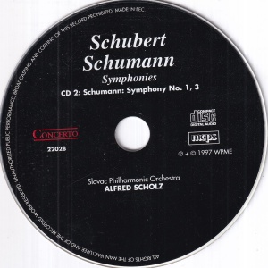Schubert Schumann - Symphony No. 9 "Unfinished". Symphony "Rhenish" (2 CD) - Img 4