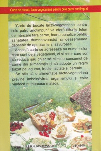 Serbanoiu Mariana - Carte de bucate. Lacto-vegetariene pentru cele patru anotimpuri - Img 2