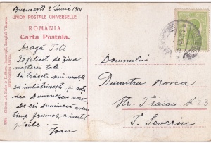 Sinaia, Aleea din fata Castelului Peles (circulata 1914) - Img 2