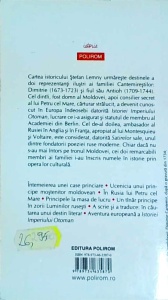 Stefan Lemny - Cantemirestii. Aventura europeana a unei familii princiare din secolul al XVIII-lea - Img 2