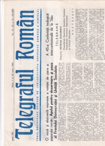 Telegraful roman, nr. 21-22 si 23-24, iunie 1985. Foaie religioasa editata de Arhiepiscopia Ortodoxa Romana a Sibiului