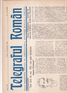 Telegraful roman, nr. 3-4, ianuarie 1985. Foaie religioasa editata de Arhiepiscopia Ortodoxa Romana a Sibiului