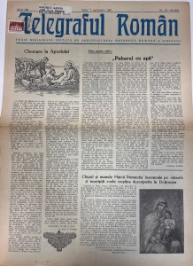 Telegraful roman, nr. 33-34, septembrie 1981. Foaie religioasa editata de Arhiepiscopia Ortodoxa Romana a Sibiului