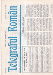 Telegraful roman, nr. 33-34 si 35-36, septembrie 1984. Foaie religioasa editata de Arhiepiscopia Ortodoxa Romana a Sibiului