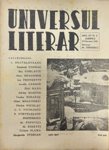 Universul Literar, anul LIV, nr. 5, 18 februarie 1945