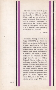 V. I. Propp - Radacinile istorice ale basmului fantastic - Img 2