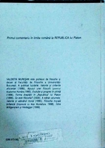 Valentin Muresan - Comentariu la Republica lui Platon - Img 2