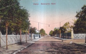 Vaslui. Bulevardul Garei (circulata 1925)