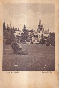 Vederi din Sinaia Castelul Peles. (circulata 1928)