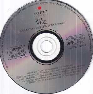 Weber - Concerto for Clarinet and Orchestra. Quintet for Clarinet. Symphony No. 1 - Img 3