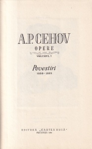 A. P. Cehov - Opere, volumul 1: Povestiri 1880-1883 - Img 2
