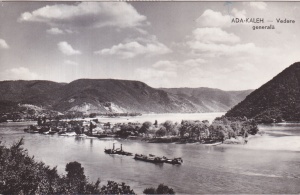 Ada-Kaleh. Vedere generala (circulata 1962)