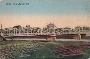 Arad. Podul Contele Karolyi (scrisa 1921)