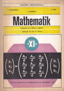 C. Nastasescu, C. Nita, I. Stanescu - Mathematik. Lehrbuch fur die XI. Klasse. Elemente der hoheren Algebra