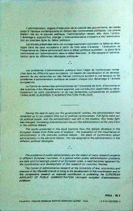 Charles Debbasch - Administration et politique en Europe - Img 2