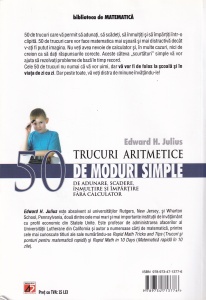 Edward H. Julius - Trucuri aritmetice. 50 de moduri simple de adunare, scădere, înmulţire şi împărţire fără calculator - Img 2