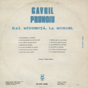 Gavril Prunoiu – Hai, mandruta, la Muscel - Img 2