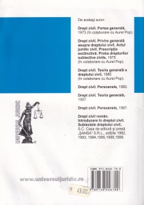 Gheorghe Beleiu - Drept civil roman. Introducere in dreptul civil. Subiectele dreptului civil - Img 2