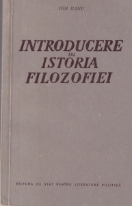 Ion Banu - Introducere in istoria filozofiei