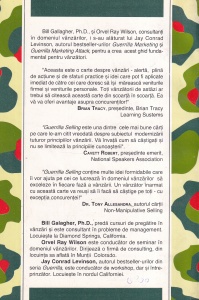 Jay Conrad Levinson, Bill Gallagher, Orvel Ray Wilson - Guerrilla Selling. Arme si tactici neconventionale pentru cresterea vanzarilor - Img 2