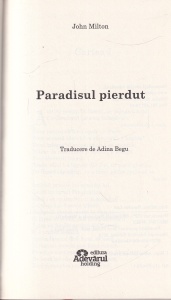 John Milton - Paradisul pierdut - Img 2
